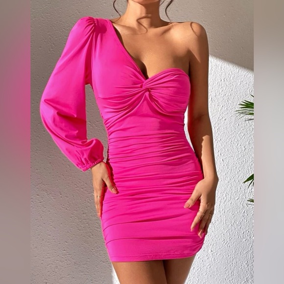 hot pink dress - Picture 6 of 9